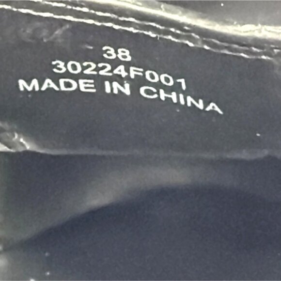 Alexander Wang Carter Cage Sandals Logo Black Leather Chunky Heel Women Size 38 - Picture 12 of 14